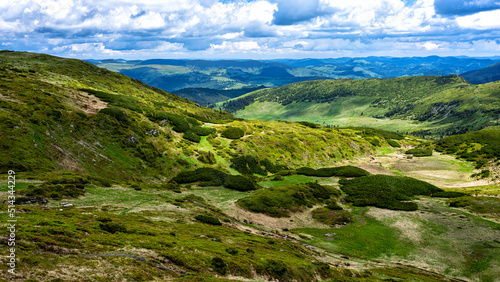 Fototapeta Naklejka Na Ścianę i Meble -  Summer landscape of Rodna (Rodnei) mountains, Carpathians, Romania.