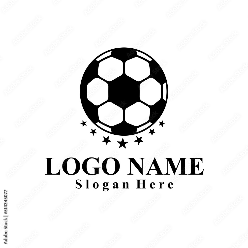 Football sports themed vector logo Football sports themed vector logo