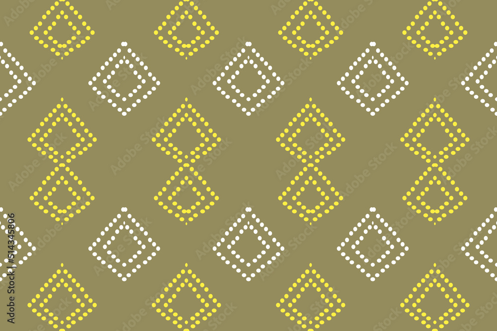 Geometric pattern in yellow and white color form a modern pattern on background