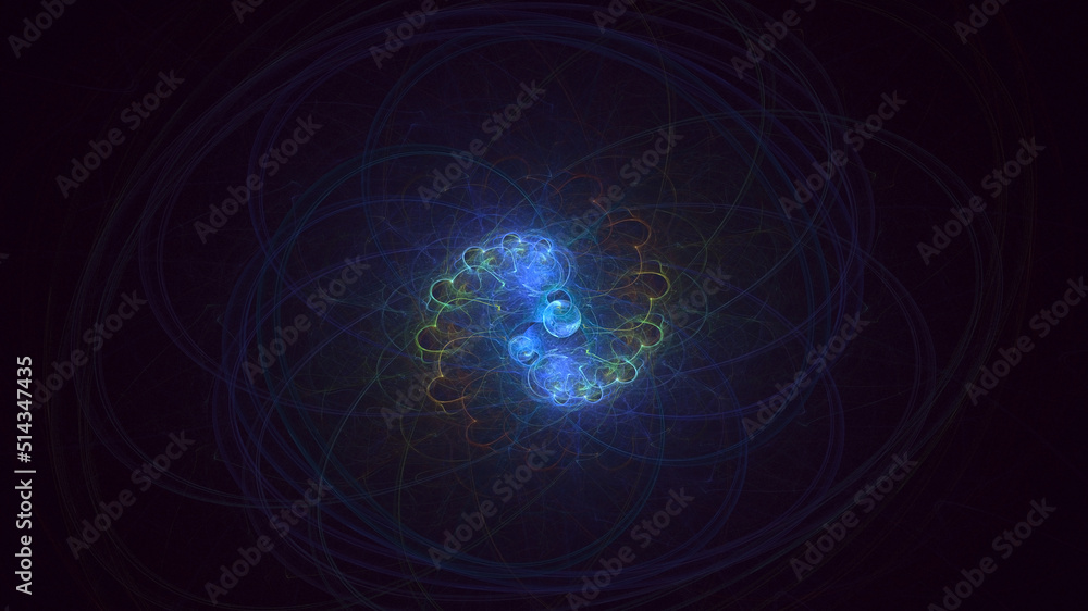 3D rendering abstract multicolor fractal light background 3D rendering abstract multicolor fractal light background