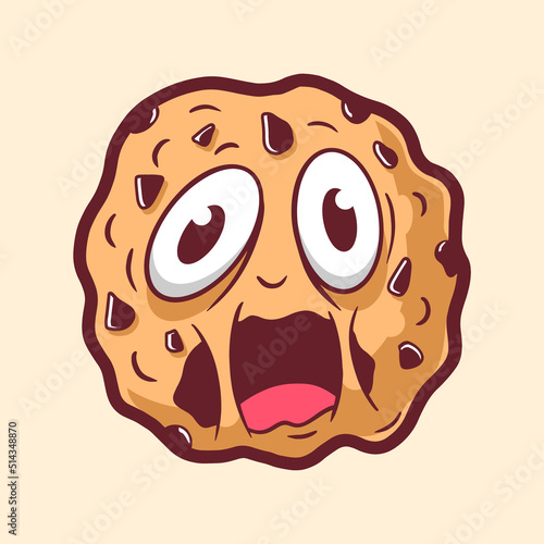 Funny cookies cartoon character
