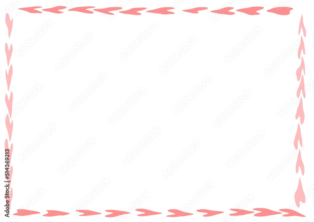 Obraz premium ハートマークのフレーム