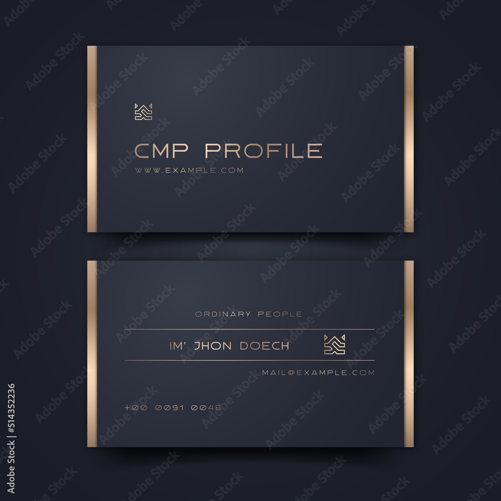 Luxury Business cards editables Templates