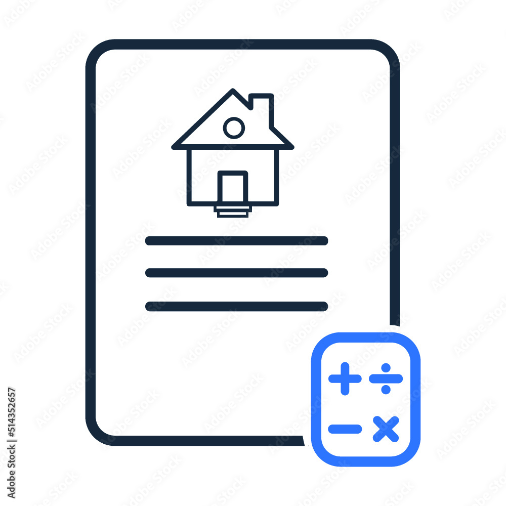 Calculation, mortgage, price icon Calculation, mortgage, price icon