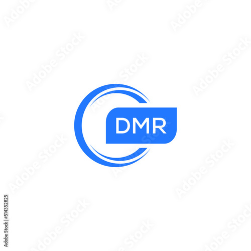 DMR letter design for logo and icon.DMR typography for technology, business and real estate brand.DMR monogram logo.vector illustration. photo