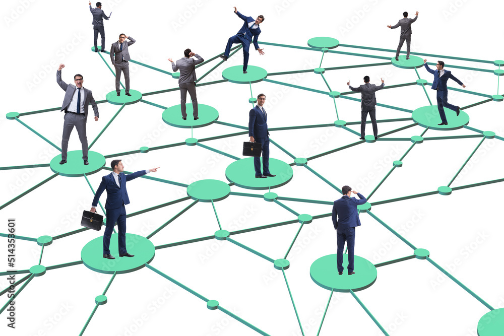 Concept of networking in the business Concept of networking in the business