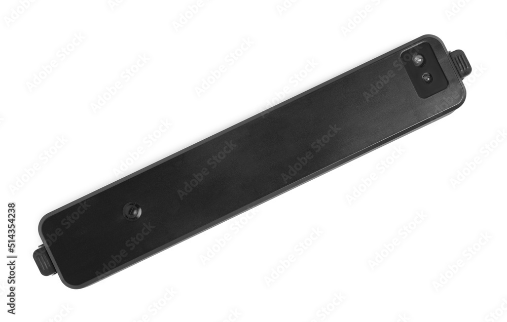 Sealer for vacuum packing isolated on white, top view Sealer for vacuum packing isolated on white, top view