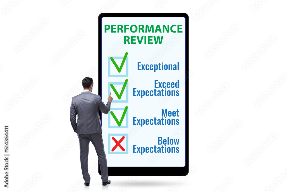 Employee annual performance review concept Employee annual performance review concept