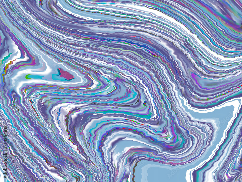 Fototapeta abstract blue fluid wave pattern background like a marble , greeting card or fabric