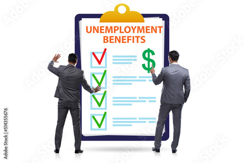 Concept with unemployment benefit form application © Elnur