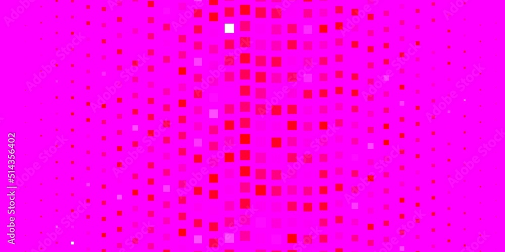 Dark Pink vector backdrop with rectangles.