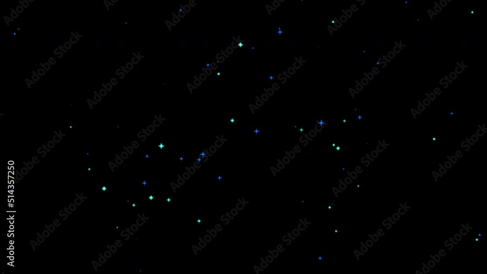 夜空に星がキラキラと輝く ループアニメーション動画素材 夜空に星がキラキラと輝く ループアニメーション動画素材
