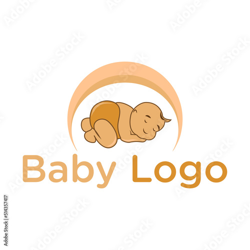 Baby logo vector