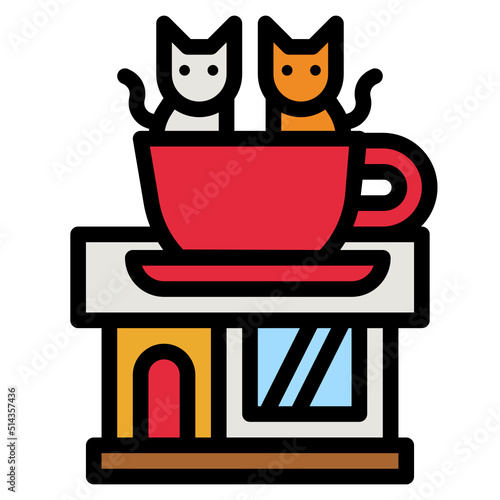 cafe line icon