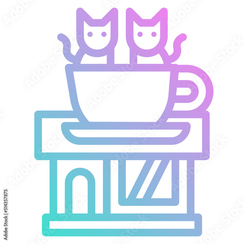 cafe gradient icon