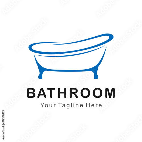 bathtub vector logo