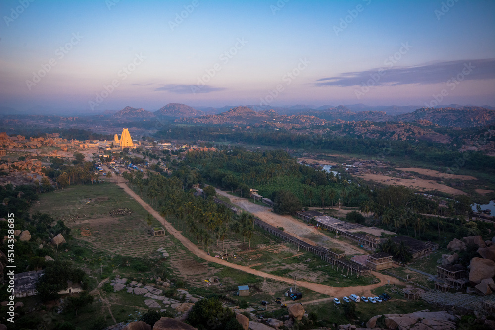 Virupaksha Temple at Sunrise