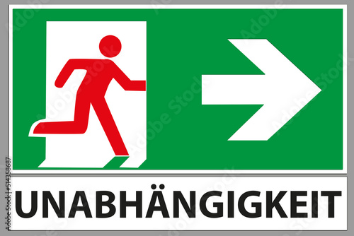 Unabhängigkeit Fluchtweg