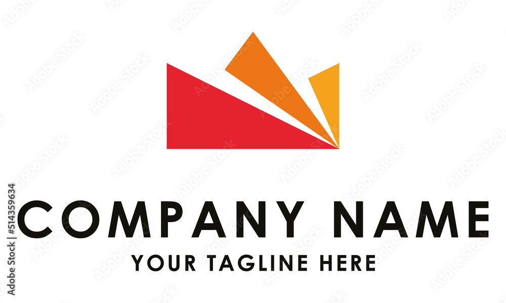 Red Color Abstract Triangle Shape Logo Design Red Color Abstract Triangle Shape Logo Design