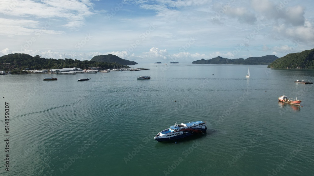 Langkawi, Malaysia – June 24, 2022: The Landmarks, Beaches and Tourist Attractions of Langkawi