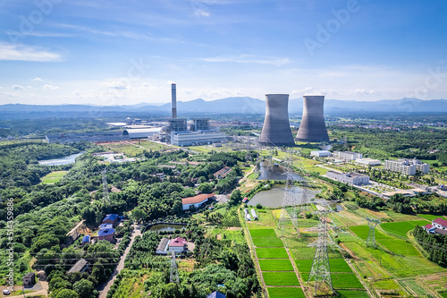 thermal power plant industrial building scenery
