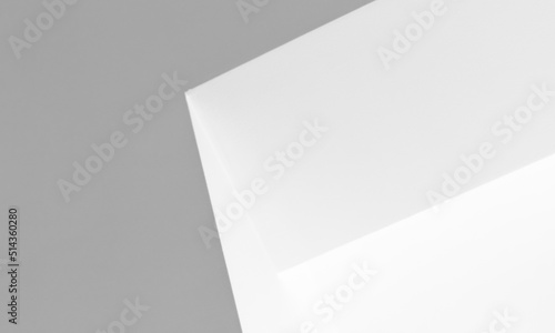 Abstract minimal interior background with white corner