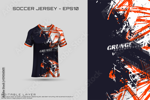 Front racing shirt design. Sports design for racing, cycling, jersey game vector	