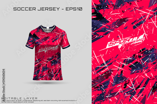 Front racing shirt design. Sports design for racing, cycling, jersey game vector	