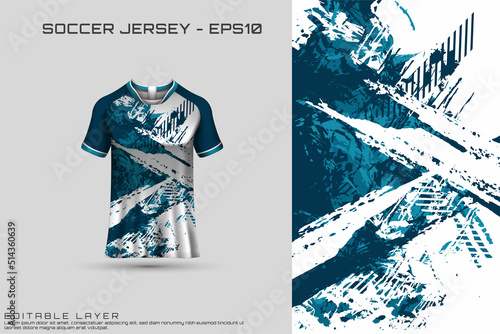 Front racing shirt design. Sports design for racing, cycling, jersey game vector	.