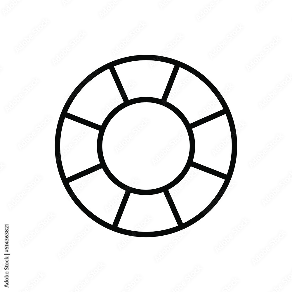 Fototapeta premium Circle lines symbol logo. Black