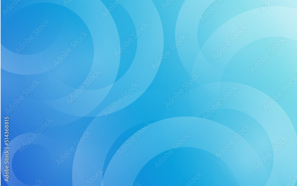 Abstract blue circle shape background vector