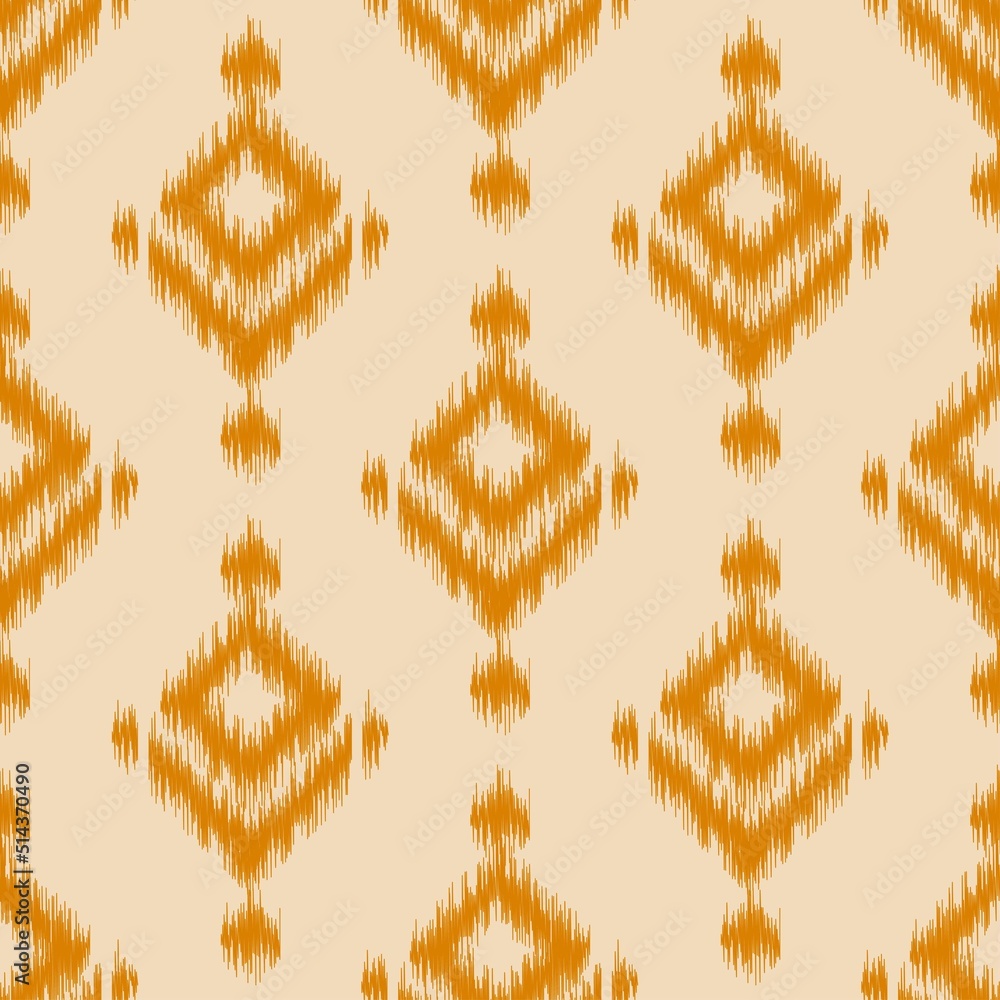 Ikat, Fabric Morocco, geometric ethnic pattern seamless flower color oriental. Background, Design for fabric, curtain, carpet, wallpaper, clothing, wrapping, Batik, vector illustration ,carpet.