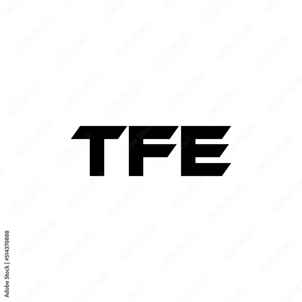 TFE letter logo design with white background in illustrator, vector logo modern alphabet font overlap style. calligraphy designs for logo, Poster, Invitation, etc.