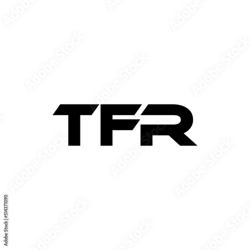 TFR letter logo design with white background in illustrator, vector logo modern alphabet font overlap style. calligraphy designs for logo, Poster, Invitation, etc.