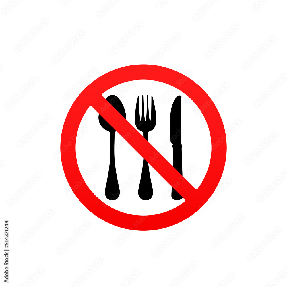 No eating vector sign,no food or drink allowed vector No eating vector sign,no food or drink allowed vector