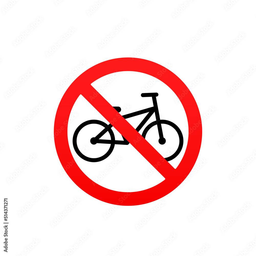 bike no entry, caution warn symbol for public transport areas to do not do that. vector logo, sign, symbol bike no entry, caution warn symbol for public transport areas to do not do that. vector logo, sign, symbol