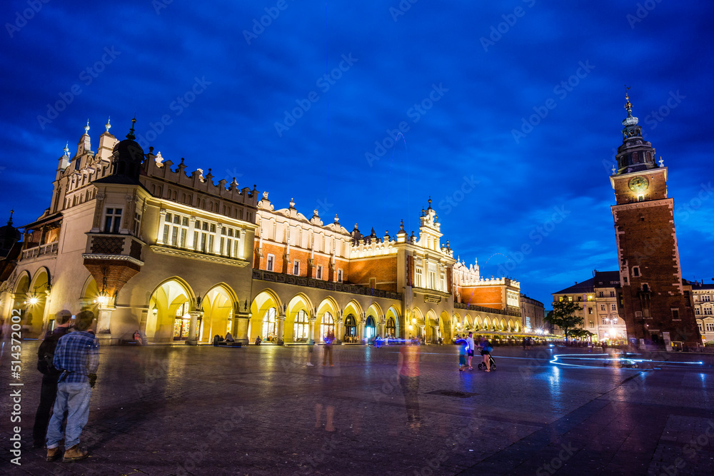 lonja de los Paños o Sukiennice edificio renacentista, Rynek Główny , plaza del mercado, Cracovia , voivodato de Pequeña Polonia,Polonia,  eastern europe