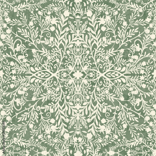 classic, nostalgic botanical seamless repeat pattern designs that would be perfect for home decor, upholstery, wallpaper or apparel.   © Smoke in the Woods