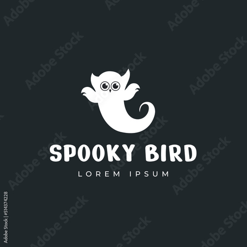 Spooky Owl logo design template