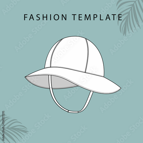 hats sketches. fashion accesories template