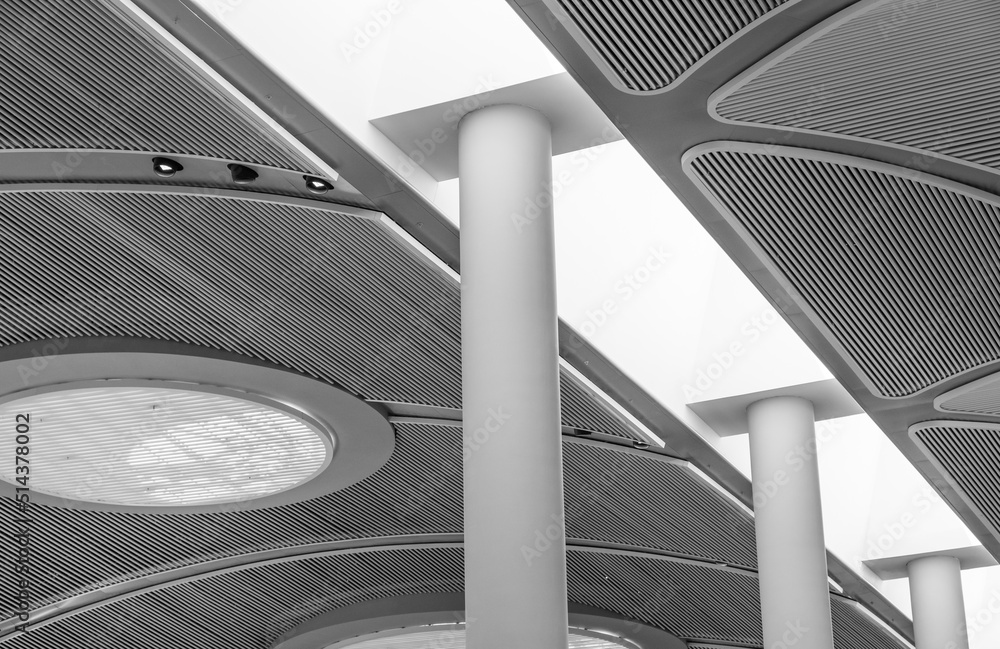 Naklejka premium modern architecture in an airport
