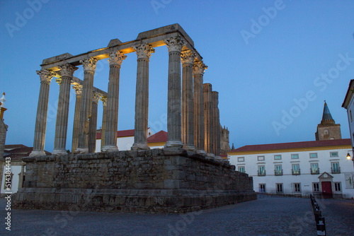 The Roman Temple of Evora, Portugal