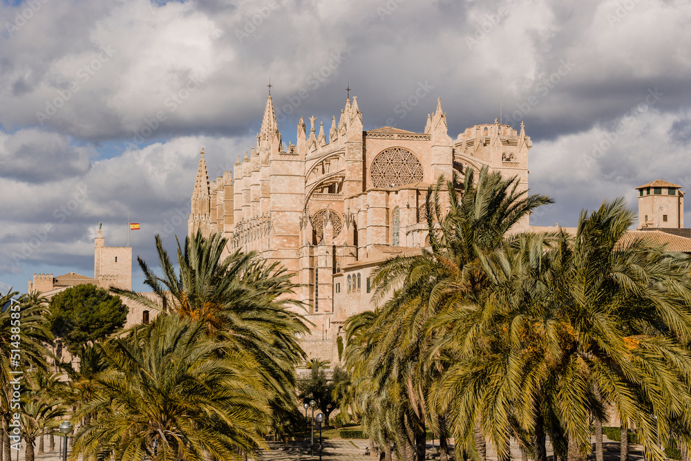 Catedral de Mallorca , siglo  XIII, Monumento Histórico-artístico, Palma, mallorca, islas baleares, españa, europa