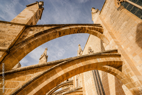 roseton mayor Catedral de Mallorca   siglo  XIII  Monumento Hist  rico-art  stico  Palma  mallorca  islas baleares  espa  a  europa