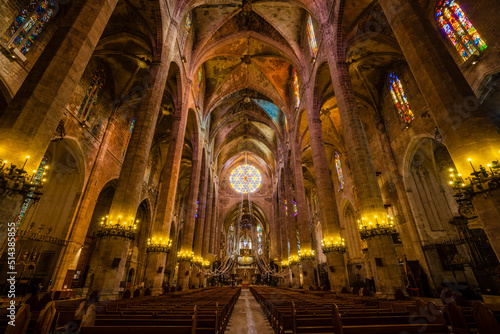 Catedral de Mallorca , siglo XIII, Monumento Histórico-artístico, Palma, mallorca, islas baleares, españa, europa