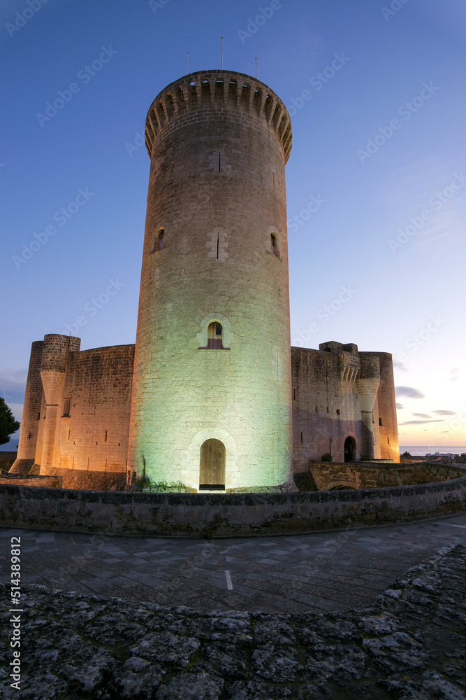 Castillo de Bellver (s.XIV),torre del Homenajer.Palma.Mallorca.Baleares.España.