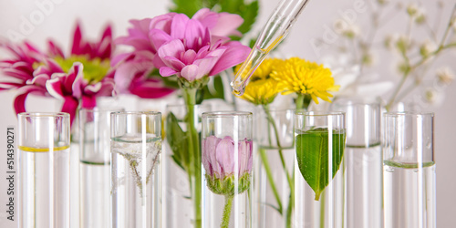 Glass dropper and test tube...