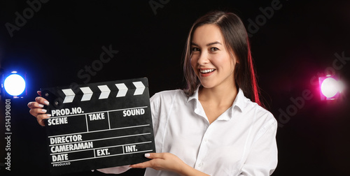 Young female film director ...