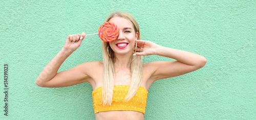 Beautiful young woman with ...