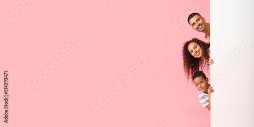 Happy interracial family wi...